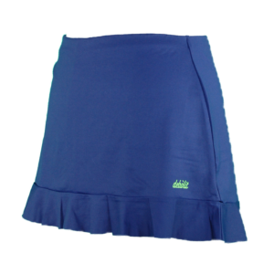 Falda de padel con volantes en azul marino