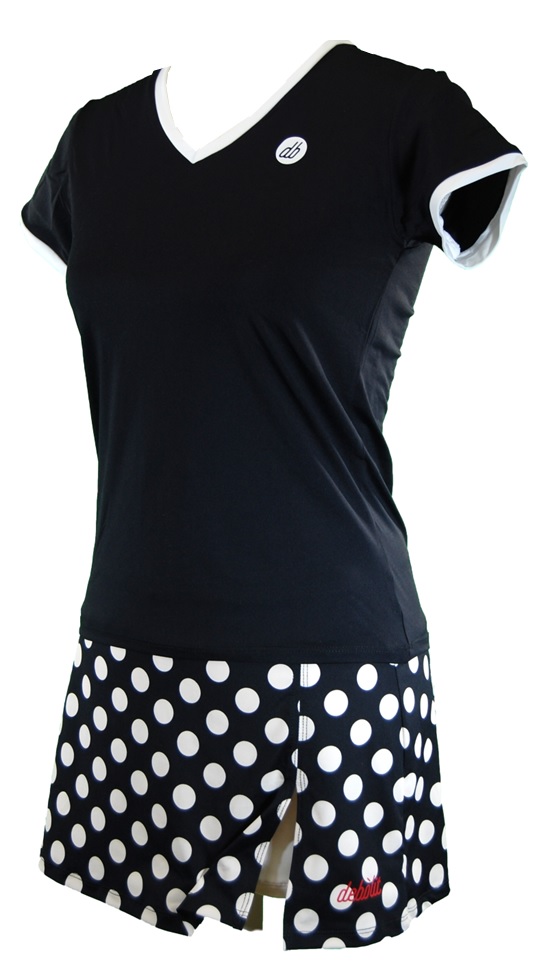Falda ABIERTA TOPOS en NEGRO - Imagen 3