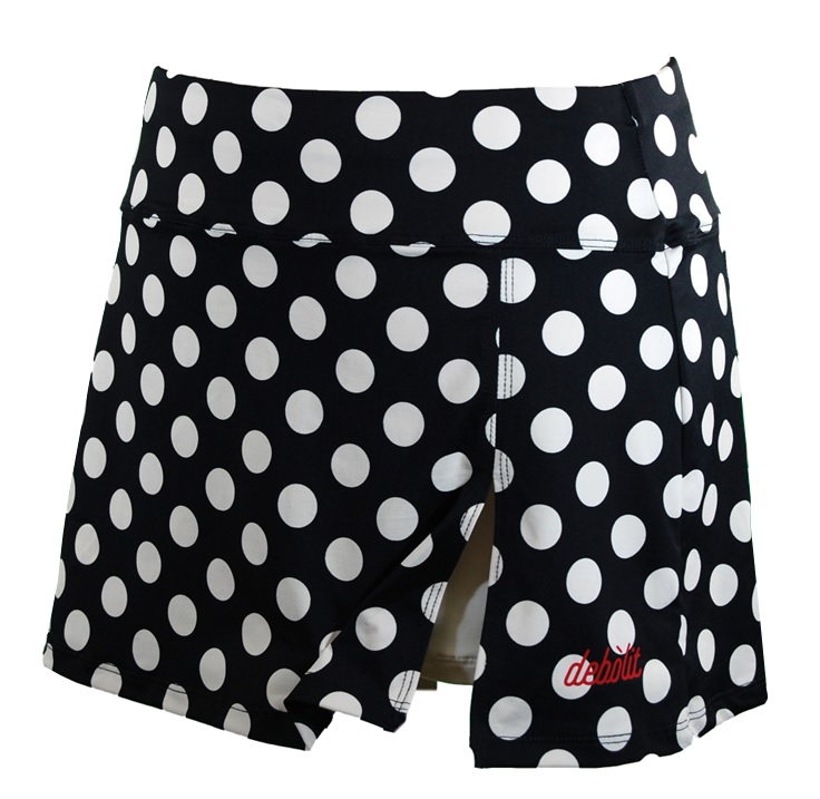 Falda ABIERTA TOPOS en NEGRO